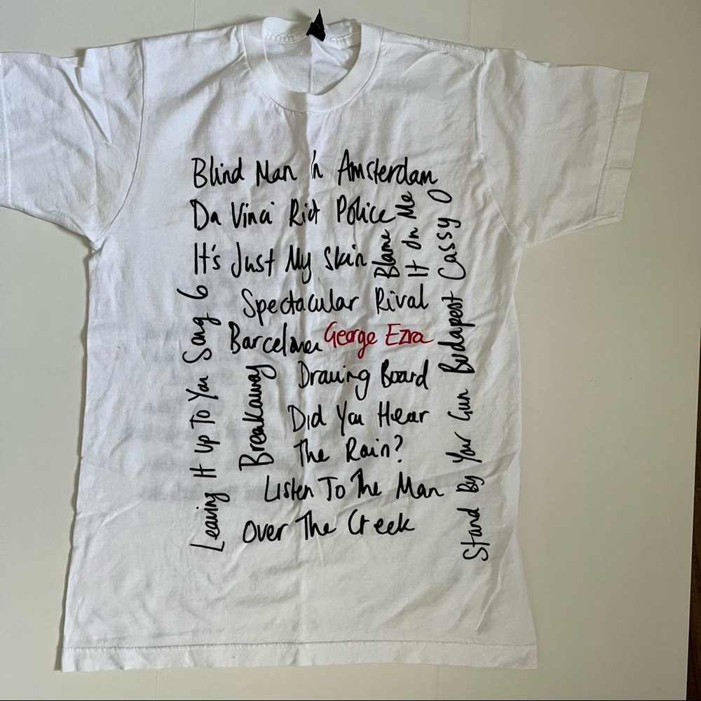 George Ezra tour t shirt